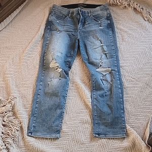 Torrid Bombshell Straight Leg Distressed Jeans